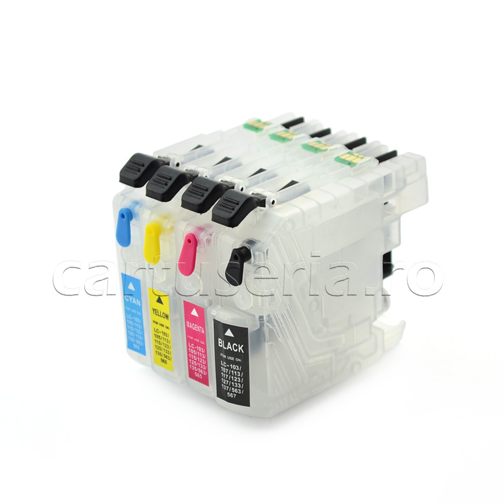 Cartuse reincarcabile cu chip autoresetabil pentru Brother LC-123 - imagine 4